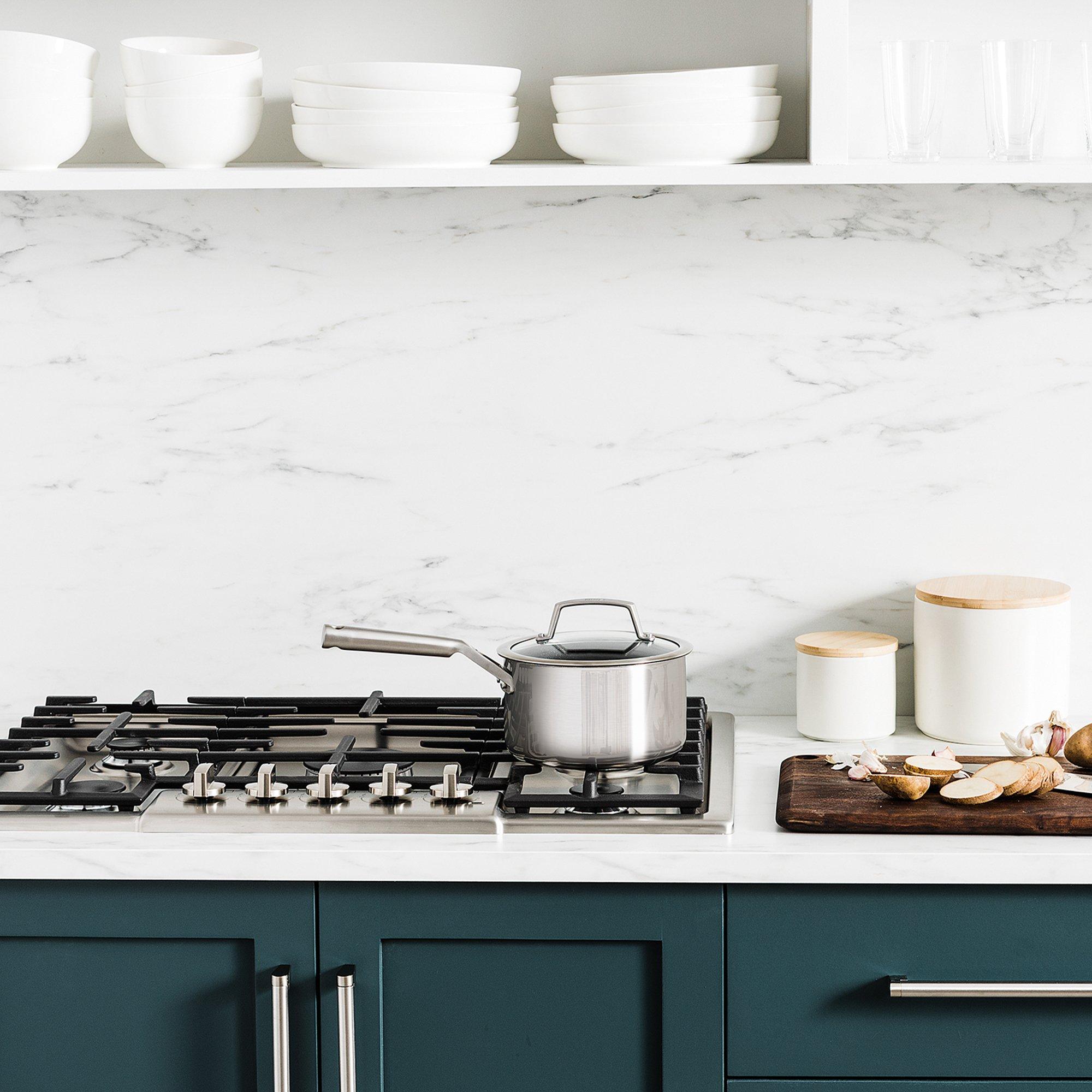 Stainless Steel - Ninja - Foodi ZEROSTICK 5-Piece Pan Set - 3