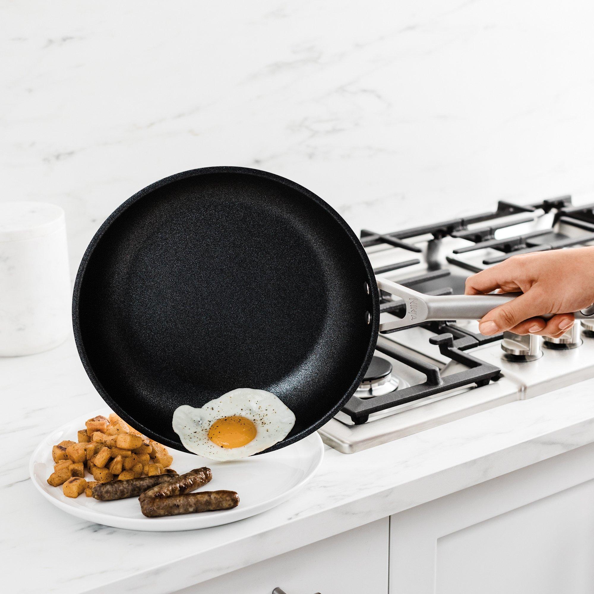 Stainless Steel - Ninja - Foodi ZEROSTICK 5-Piece Pan Set - 9