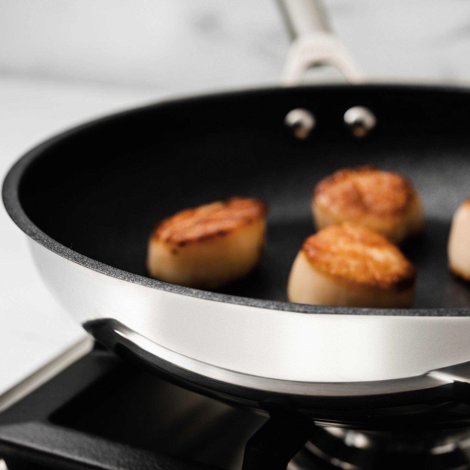 Stainless Steel - Ninja - Foodi ZEROSTICK 5-Piece Pan Set - 10