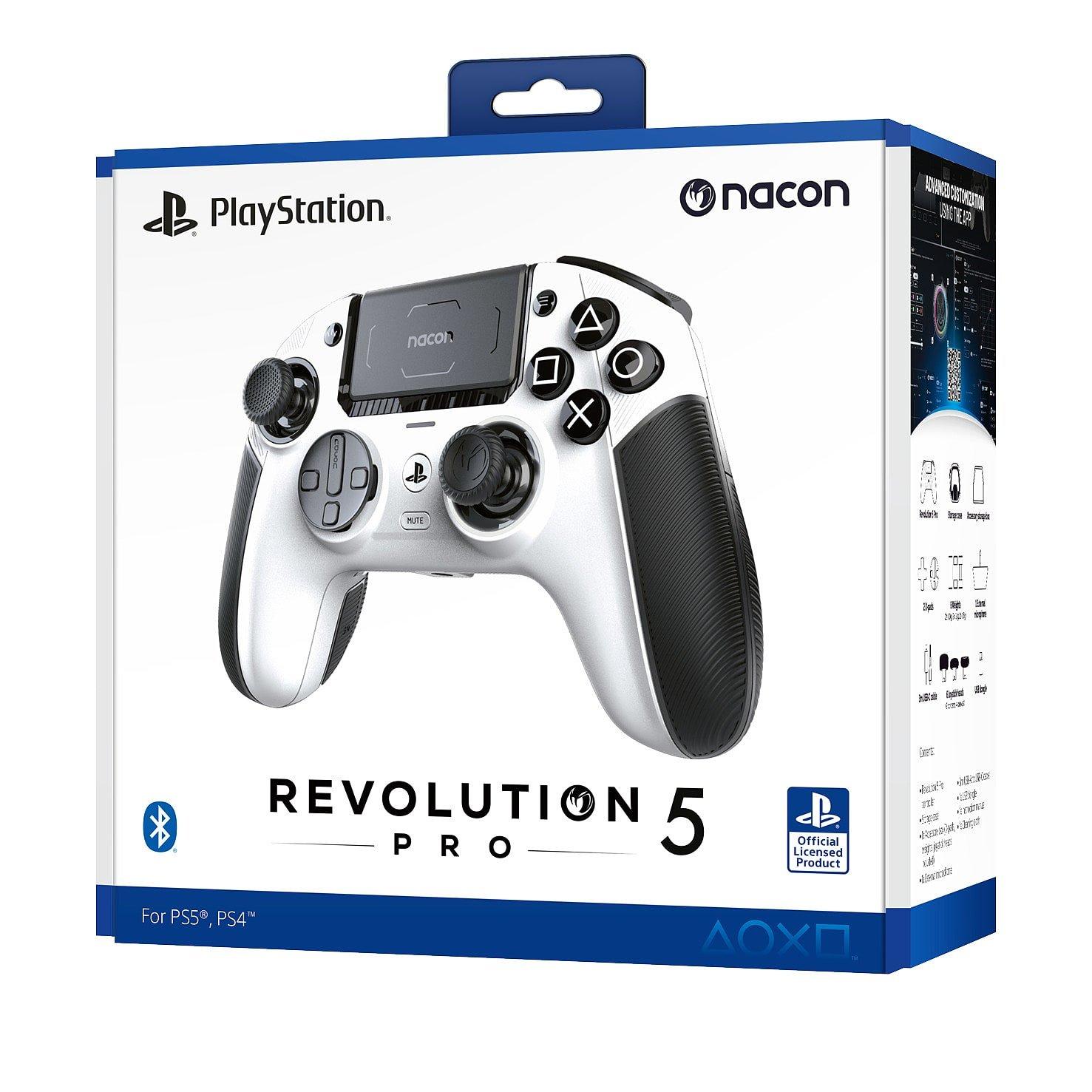 Blanc - Nacon - Revolution 5 Pro Controller for PS5 - White - 5
