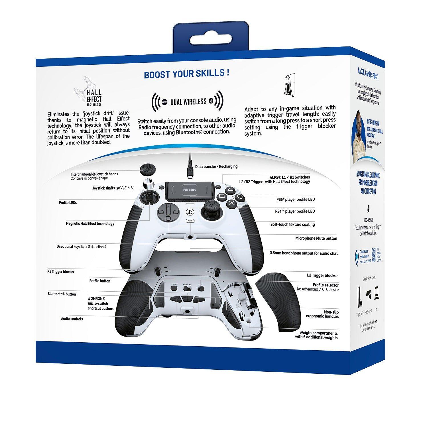 Blanc - Nacon - Revolution 5 Pro Controller for PS5 - White - 7