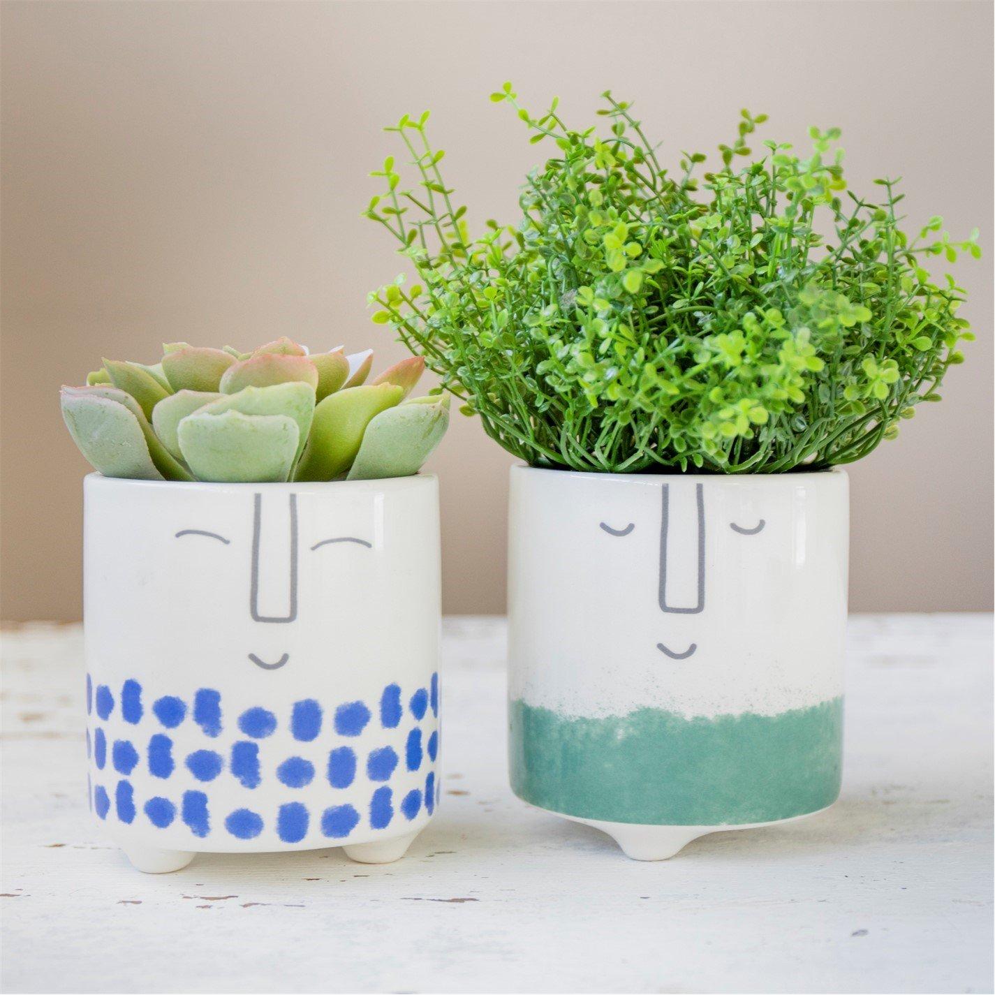 Assorted - KitchenCraft - KitchenCraft Planter Gift Sets Set of two ceramic - 2