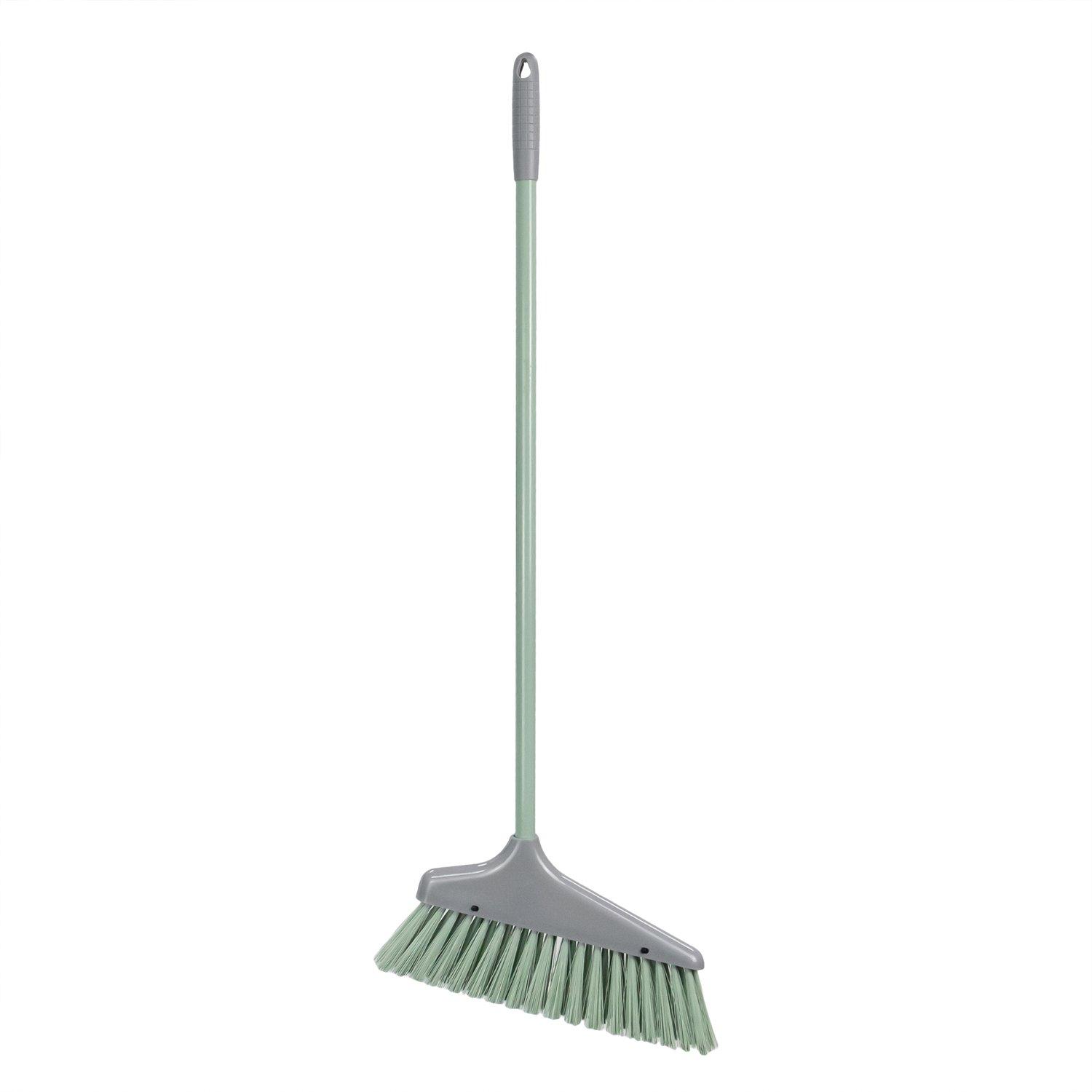 Grey - JVL - JVL Long Handle Dustpan and Brush Set - Grey - 3