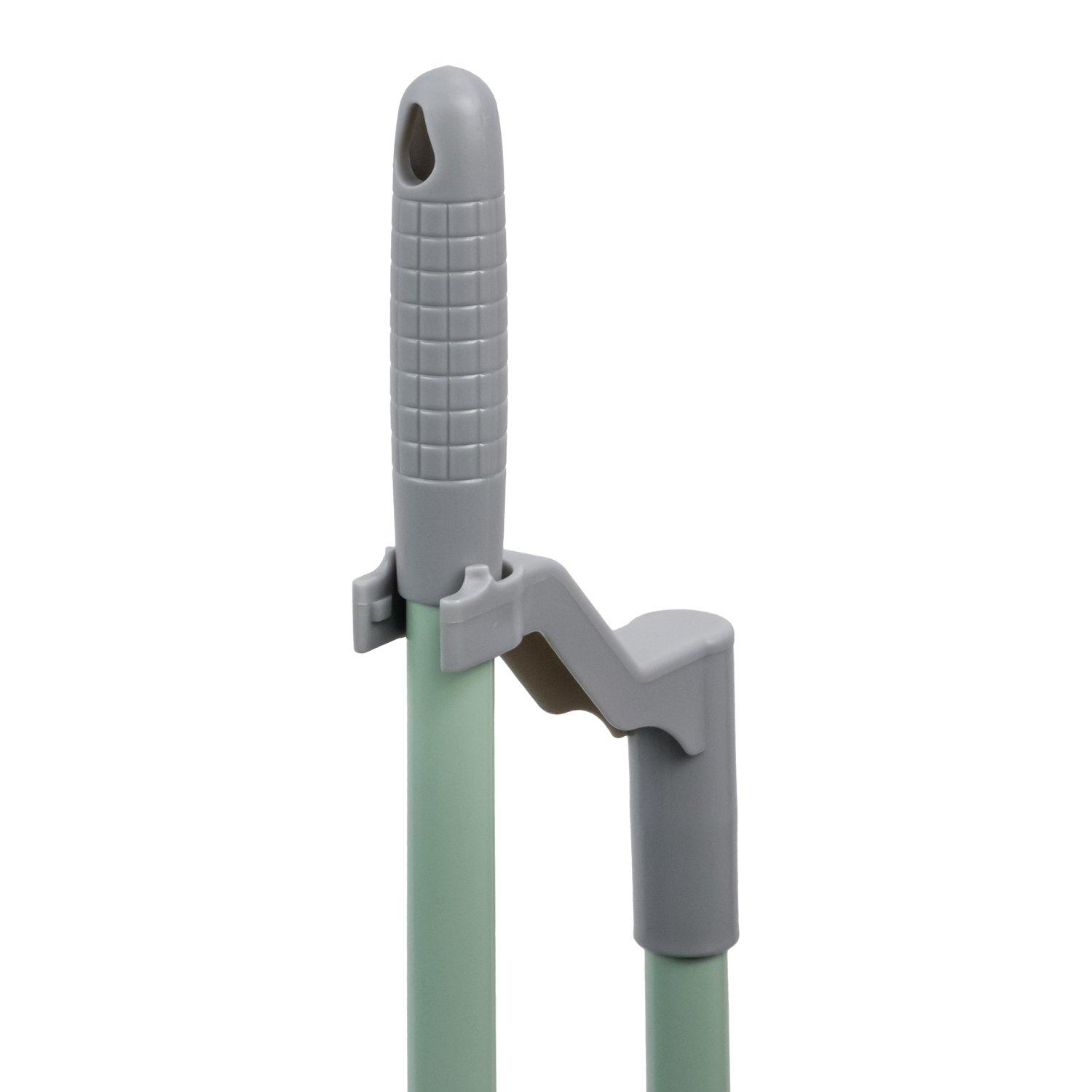 Grey - JVL - JVL Long Handle Dustpan and Brush Set - Grey - 6