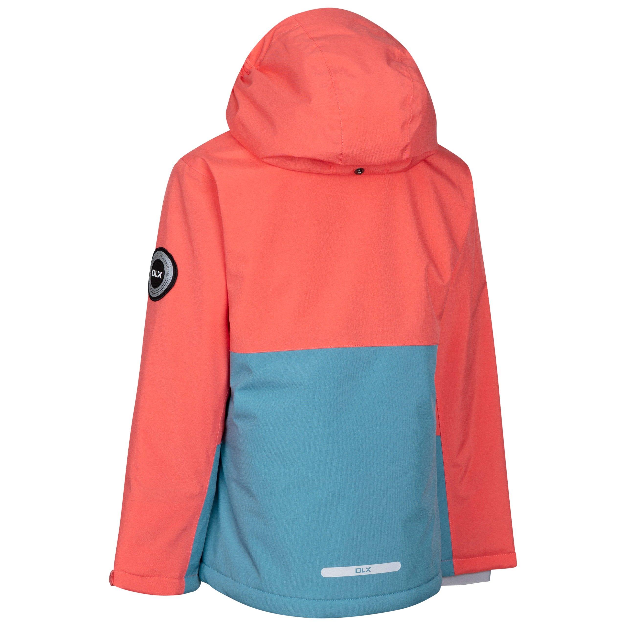 Pfirsich/Blautöne - DLX - Kids' Pauline Waterproof Thermal Ski Jacket - 3