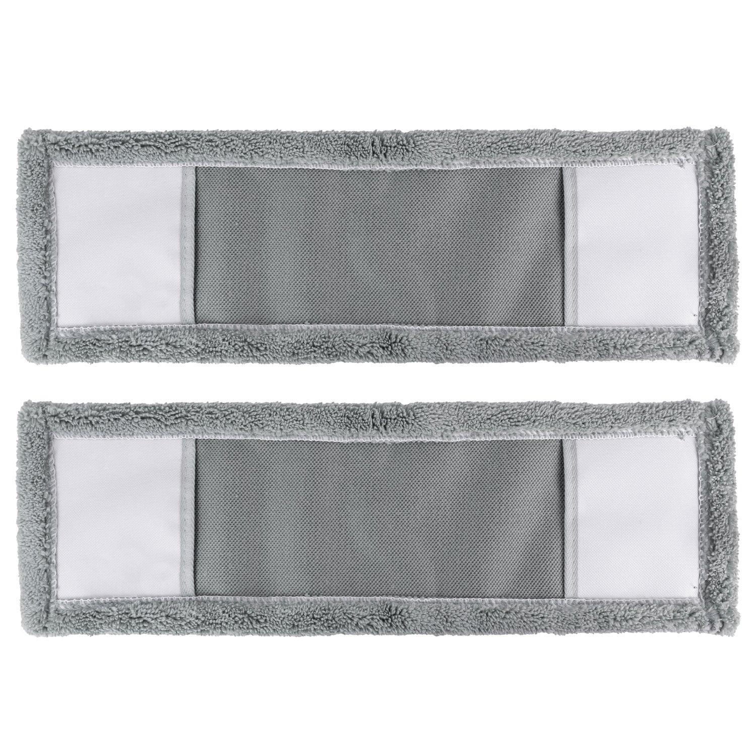 Grey - JVL - JVL Microfibre Mop Replacement Pads - Grey Pack 2 - 1