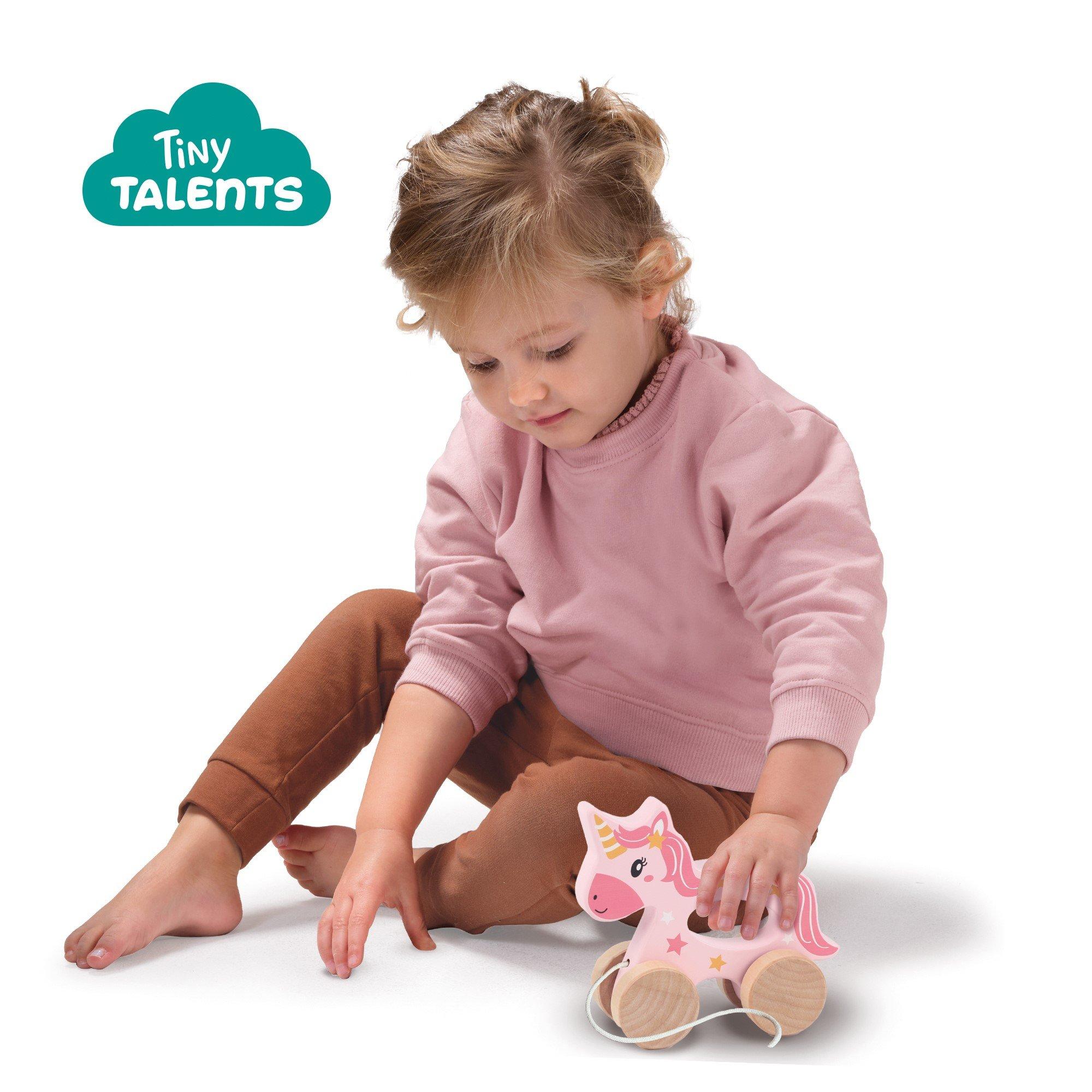 Multi - SES Creative - Push and pull 2 in 1 wooden unicorn - 4