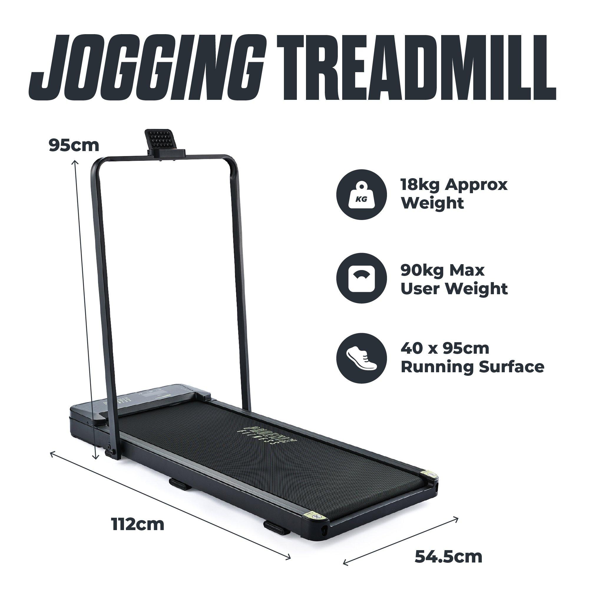 Black - Phoenix Fitness - Folding Jogging Treadmill - 2