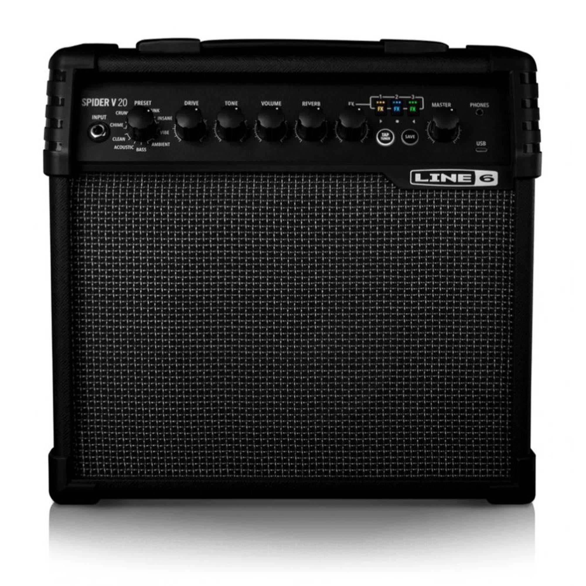 Black - Yamaha - Line 6 Spider V 20 Guitar Amp - 1