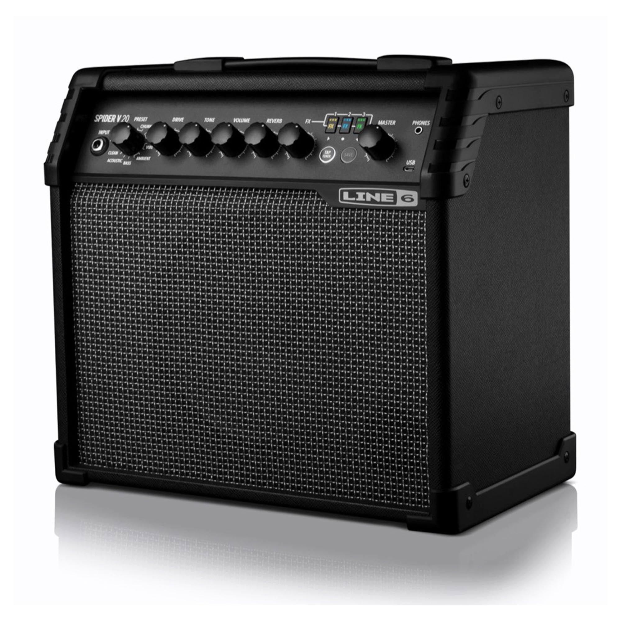 Black - Yamaha - Line 6 Spider V 20 Guitar Amp - 3