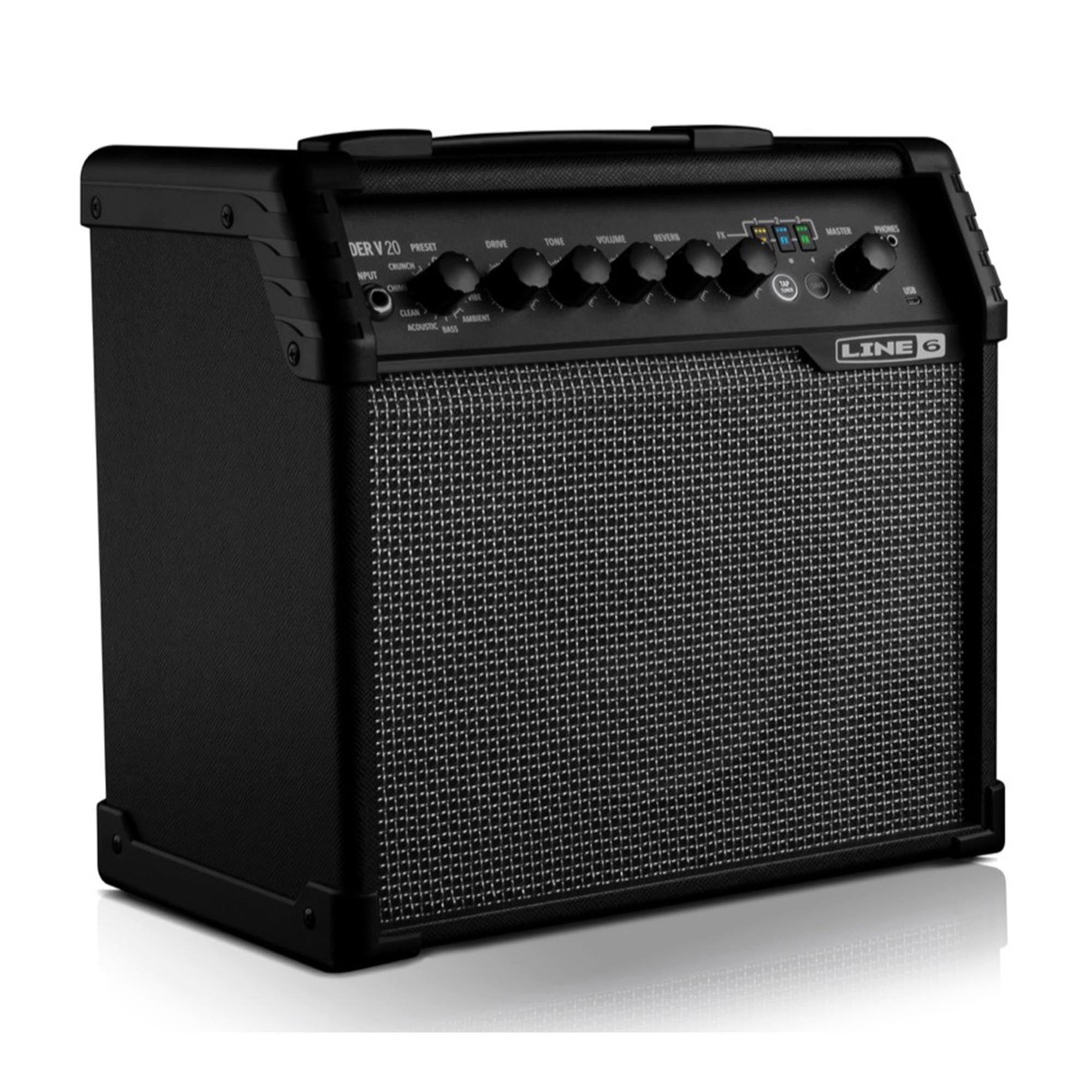 Black - Yamaha - Line 6 Spider V 20 Guitar Amp - 4
