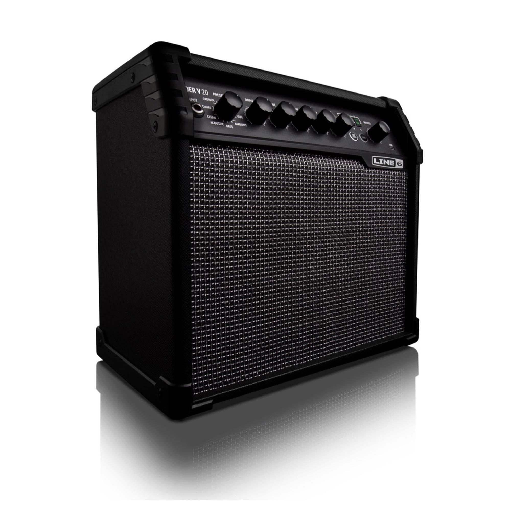 Black - Yamaha - Line 6 Spider V 20 Guitar Amp - 5