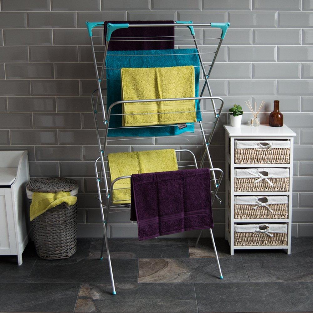 Silver - Lassic - Home Vida 3 Tier Clothes Airer - 3