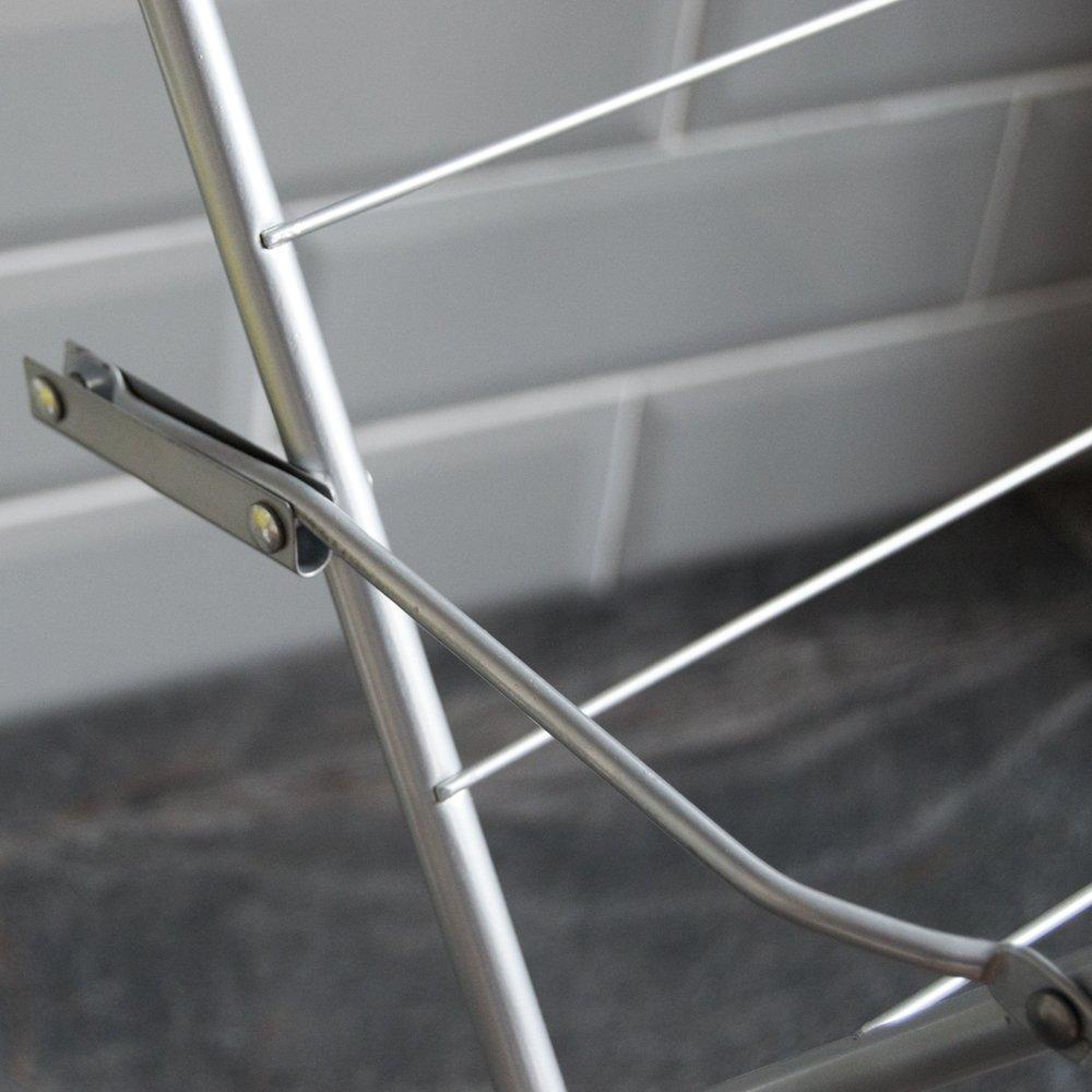 Silver - Lassic - Home Vida 3 Tier Clothes Airer - 8