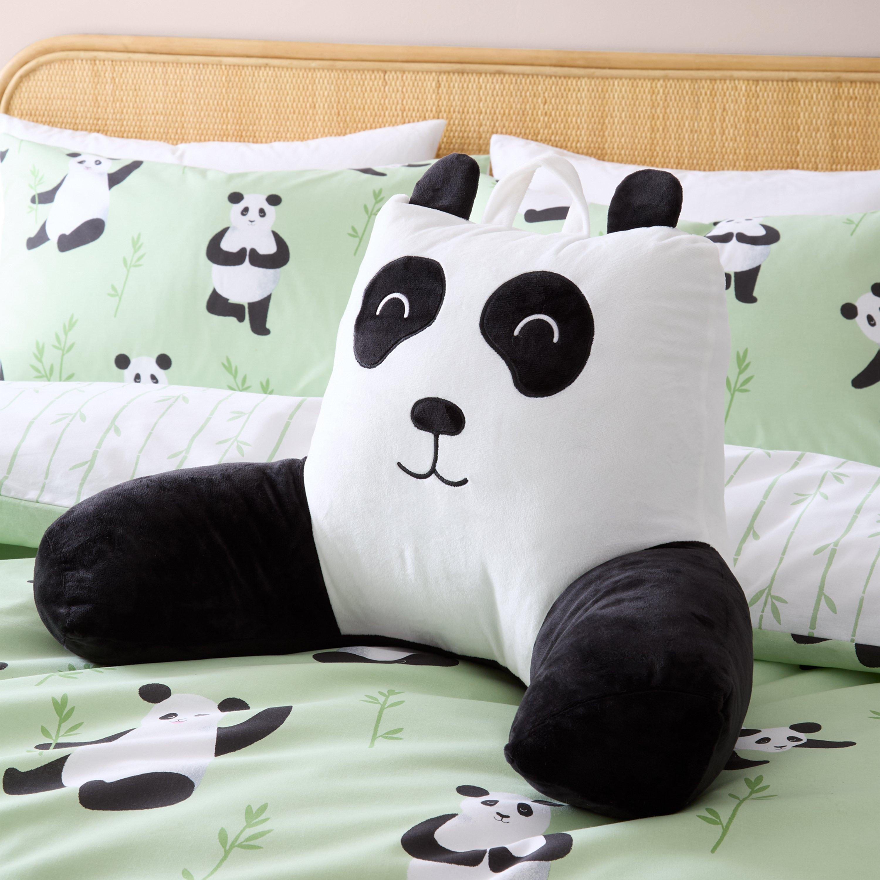 Black / White - Catherine Lansfield - Perry Panda Cuddle Cushion Back Rest - 1