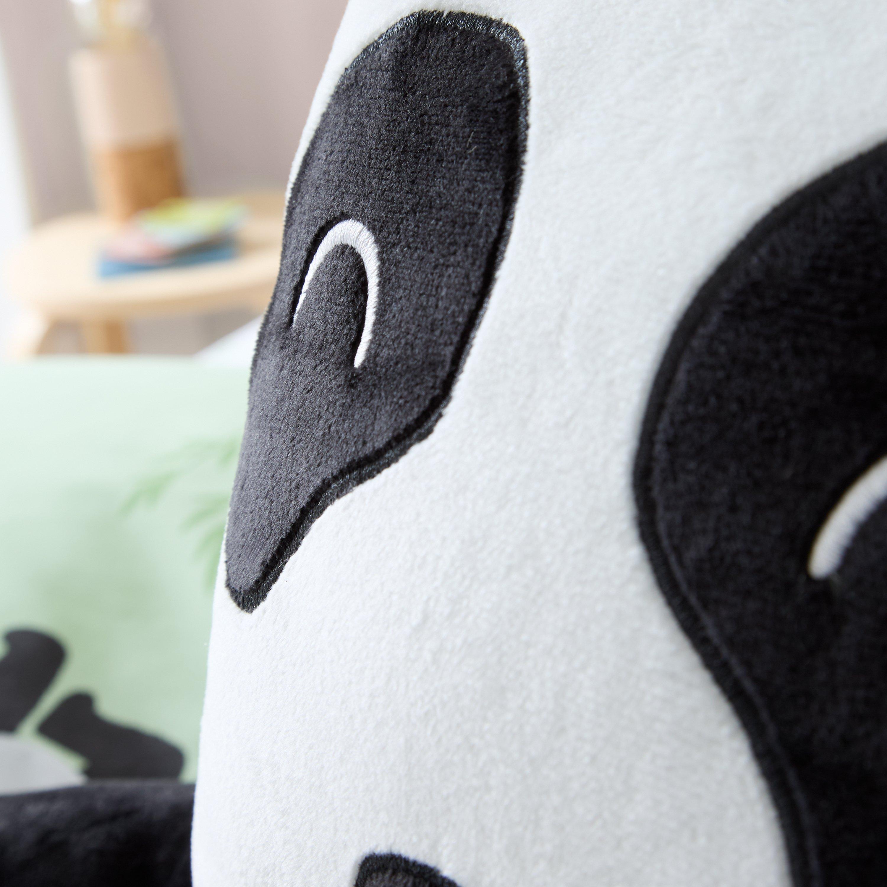 Black / White - Catherine Lansfield - Perry Panda Cuddle Cushion Back Rest - 2