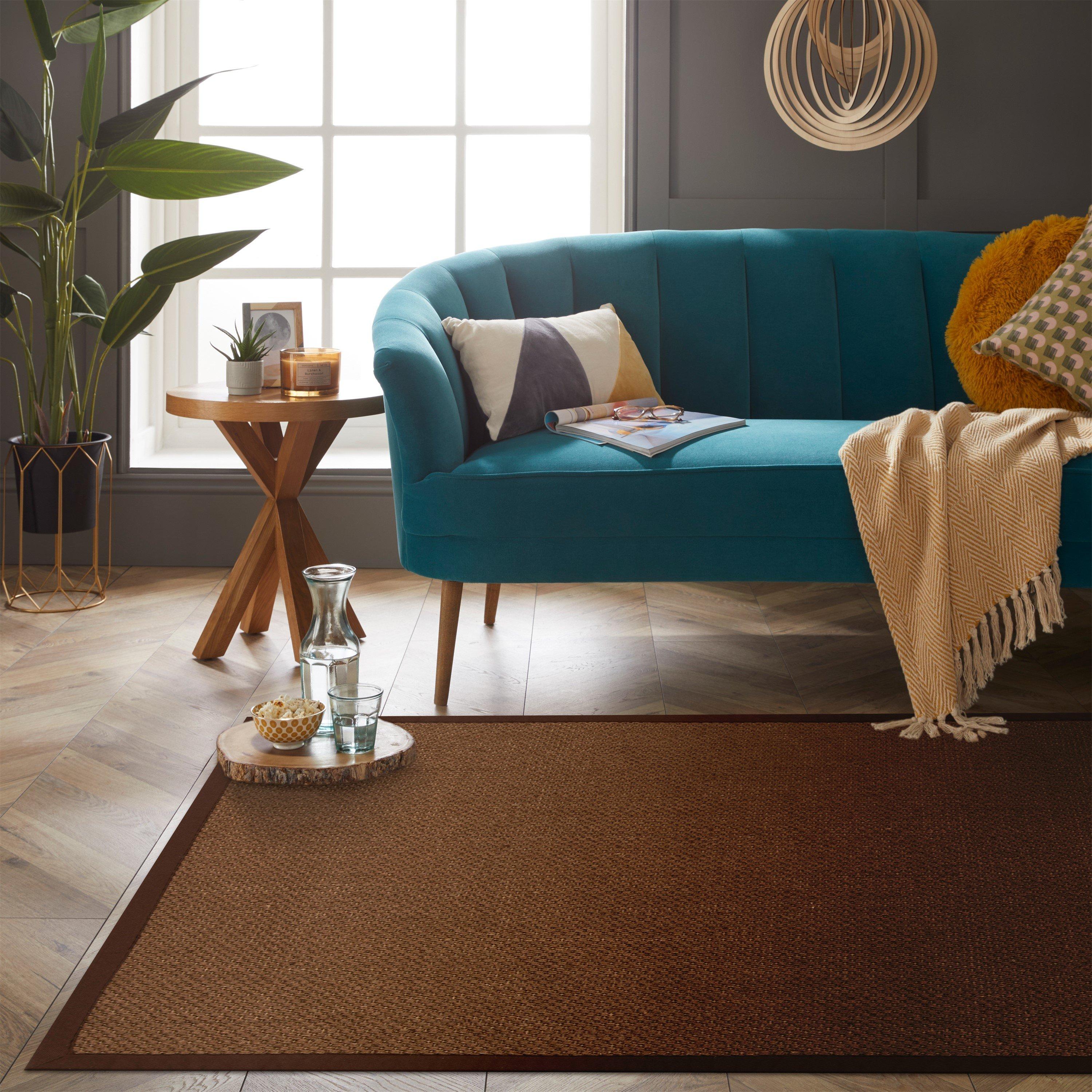 Brown - Esselle - Urmston Sisal Jute Tiger Eye 120x170cm Brown Rug - 2