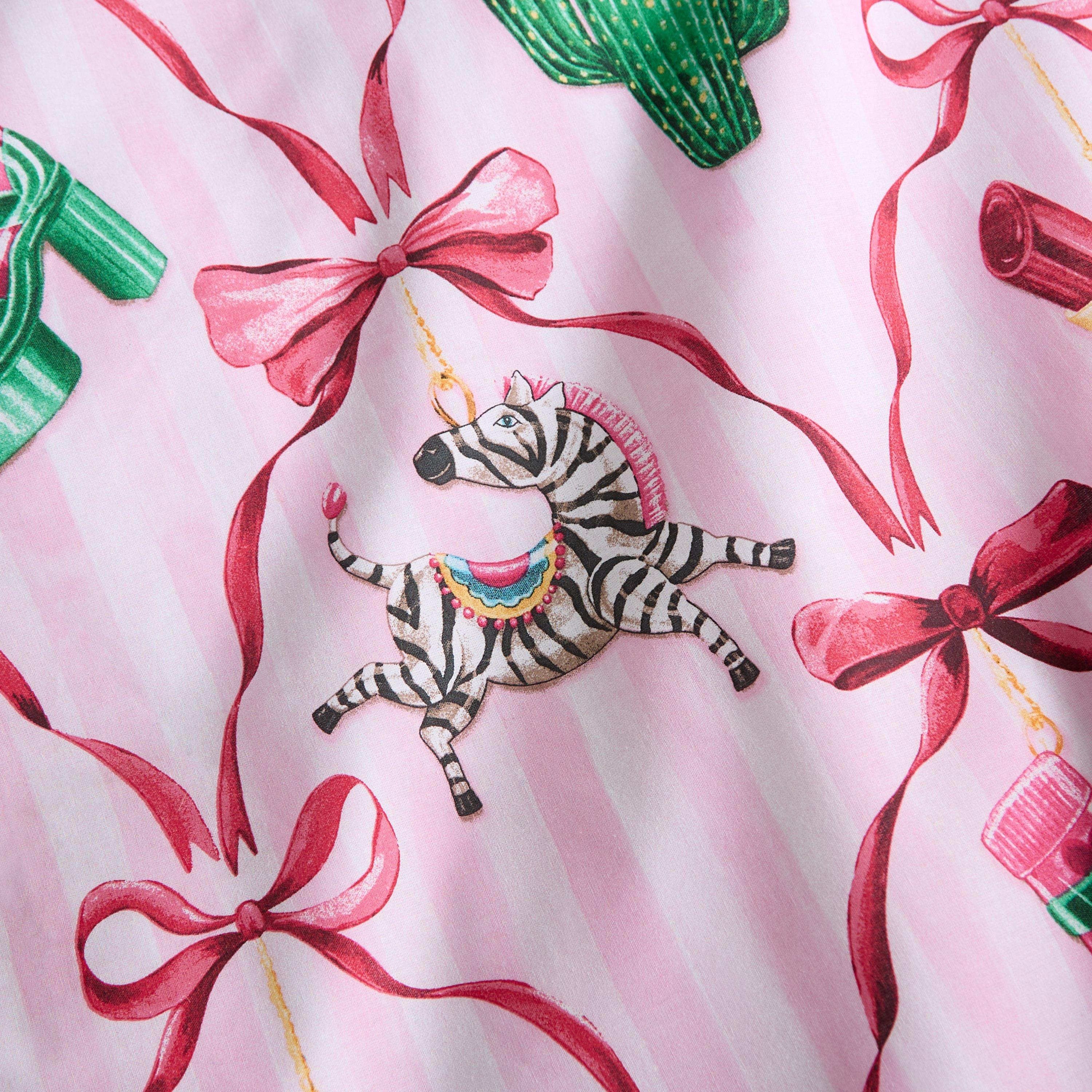 Pink - Catherine Lansfield - Christmas Kitsch Reversible Duvet Cover Set - 4