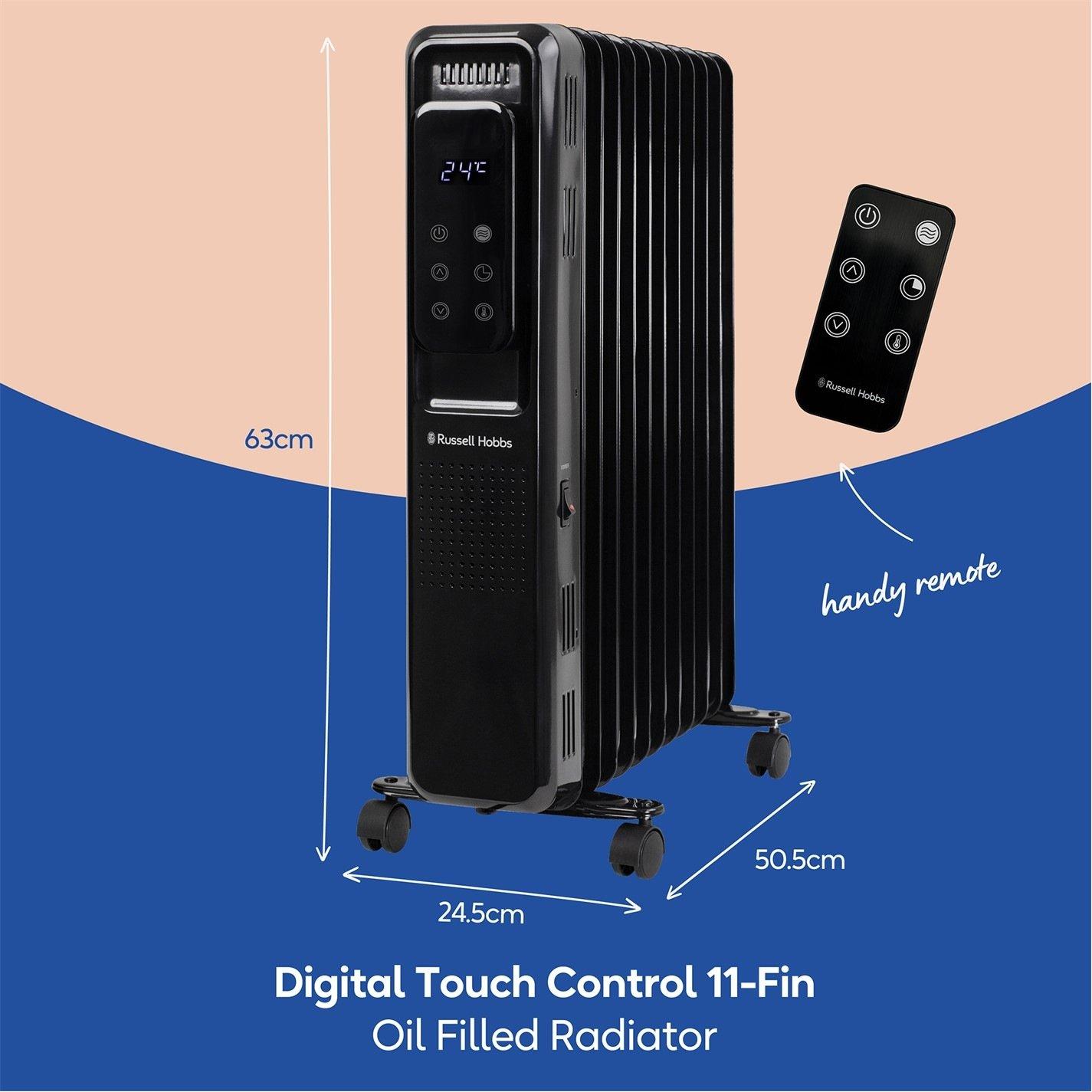 Black - Russell Hobbs - Russell Hobbs RHOFR2521B-D Oil Filled Radiator - 2