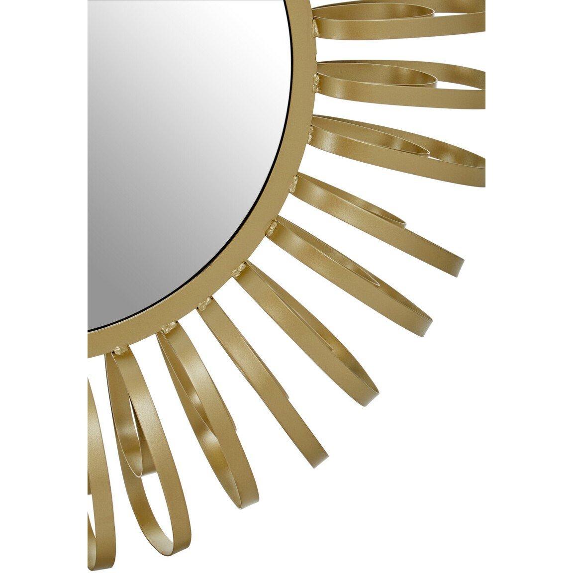 Gold - Premier Housewares - Trento Multi Ring Design Wall Mirror - 4