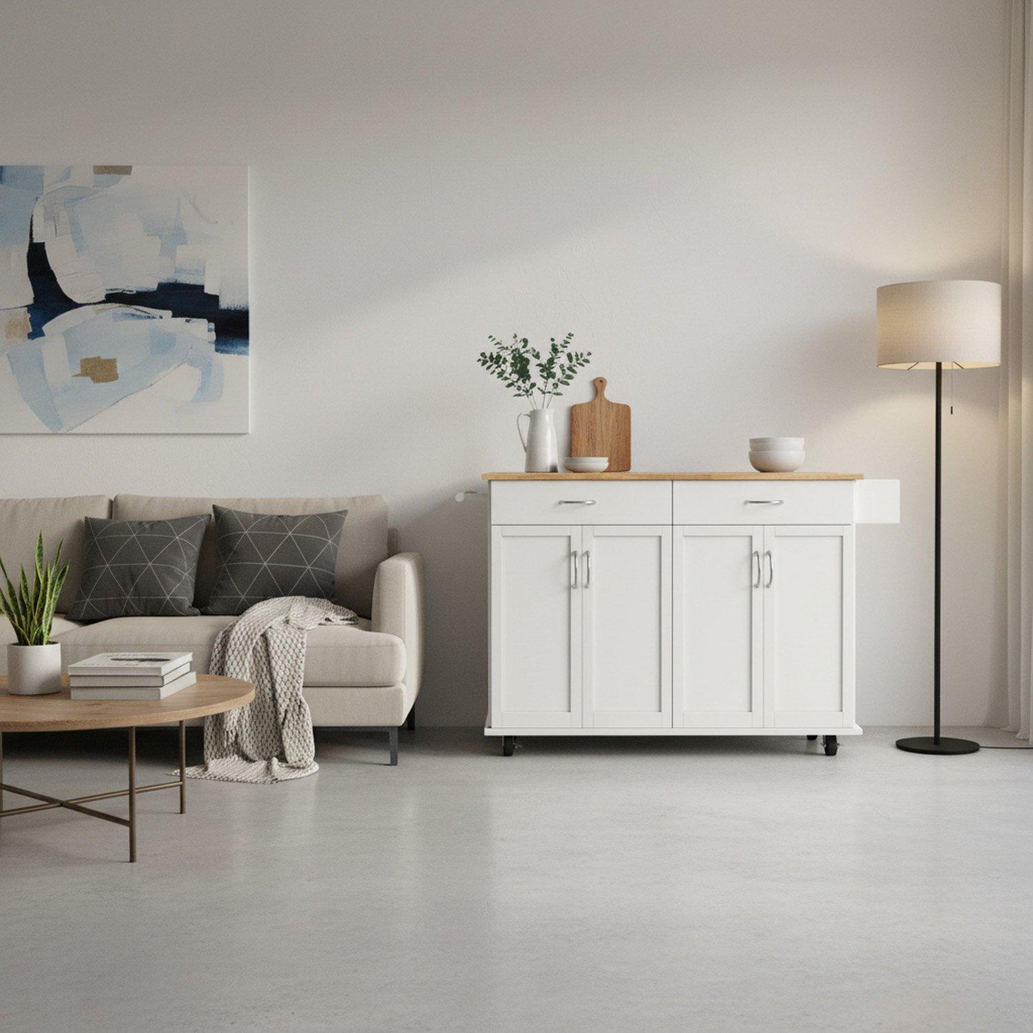 White - Urban Meuble - Modern Utility Storage Cabinet - 2