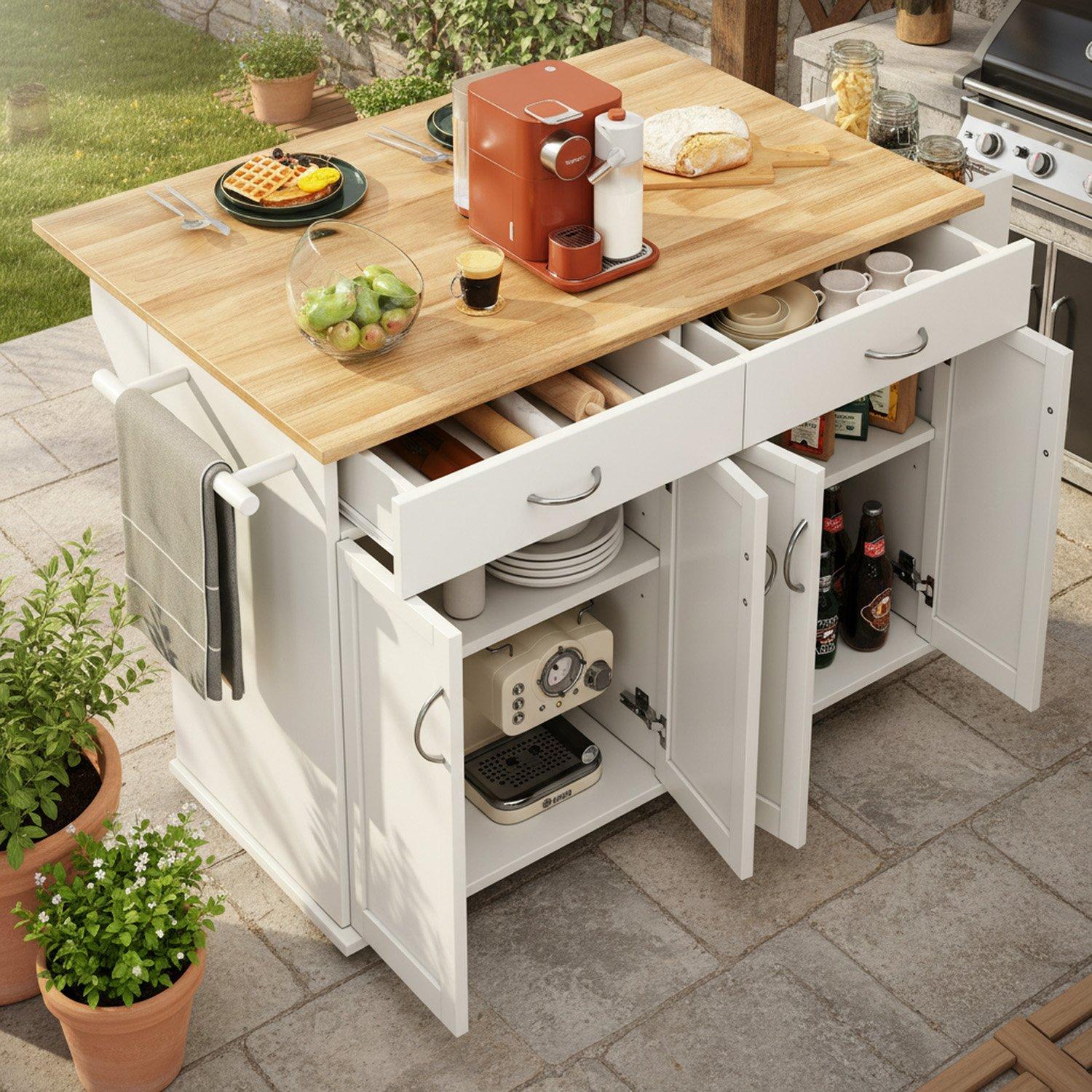 White - Urban Meuble - Modern Utility Storage Cabinet - 3