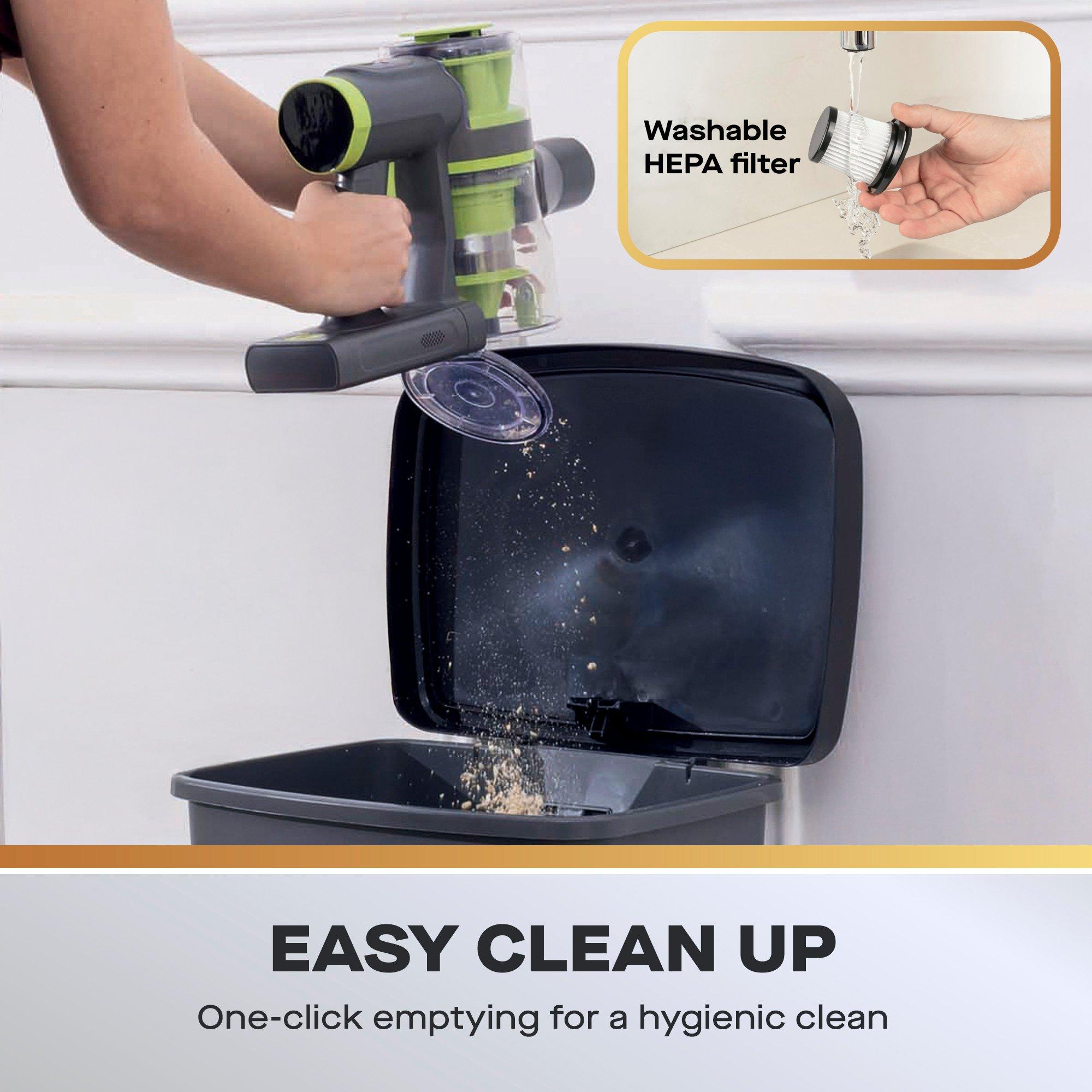 Grey - Daewoo Electricals - Cyclone Freedom 2.0 2-in-1 Cordless Vacuum Cleaner - 5