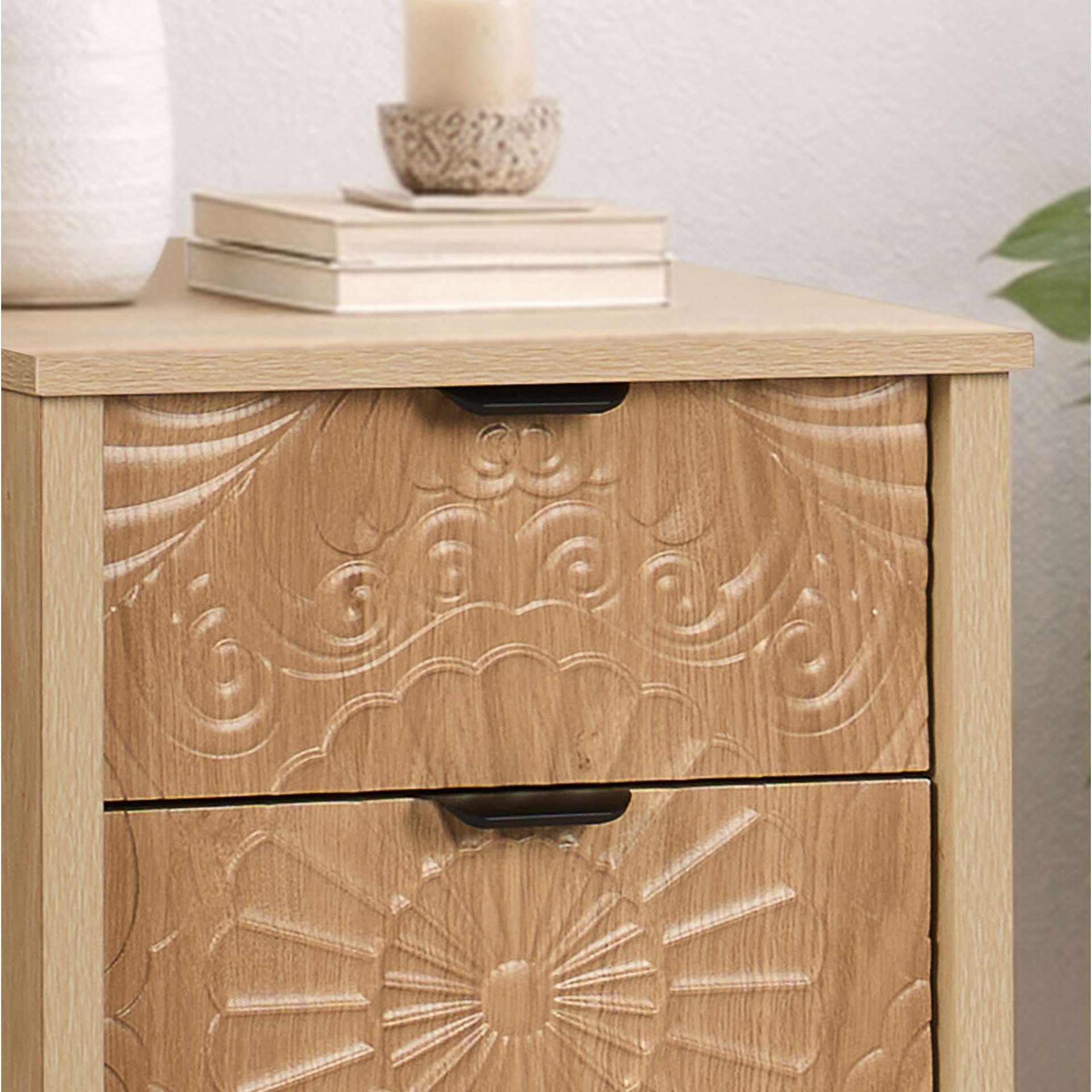 Nude - Birlea - Lotus 3 Drawer Bedside - 2