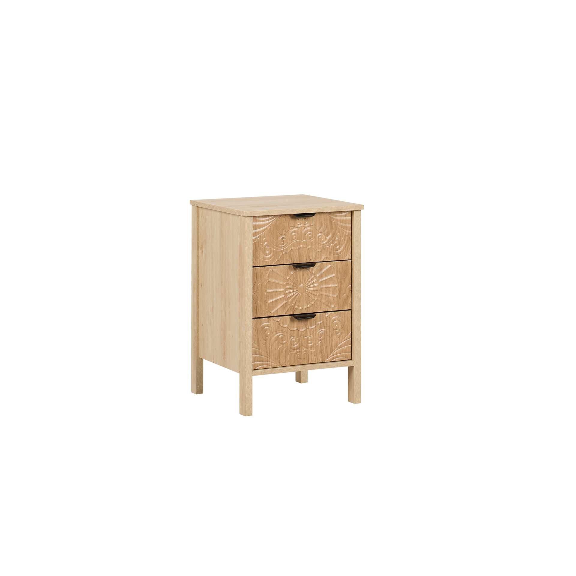 Nude - Birlea - Lotus 3 Drawer Bedside - 6