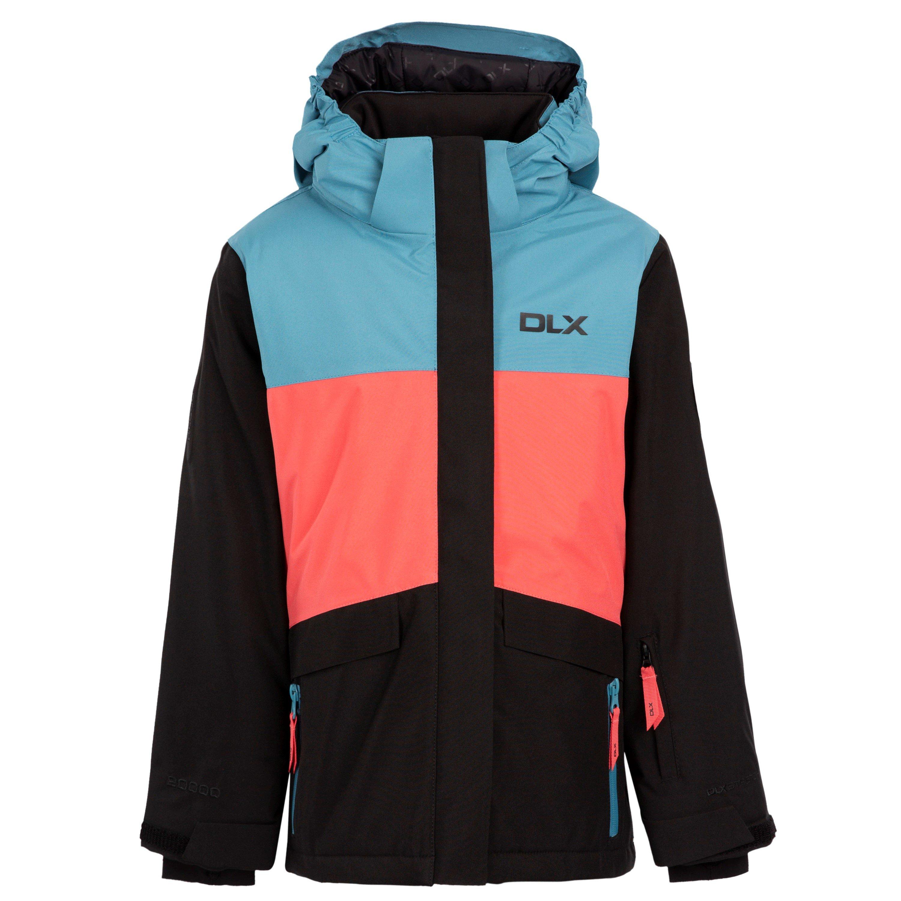 Black - DLX - Unisex Kids' Eliza Weather-Resistant Insulated Ski Jacket - 1