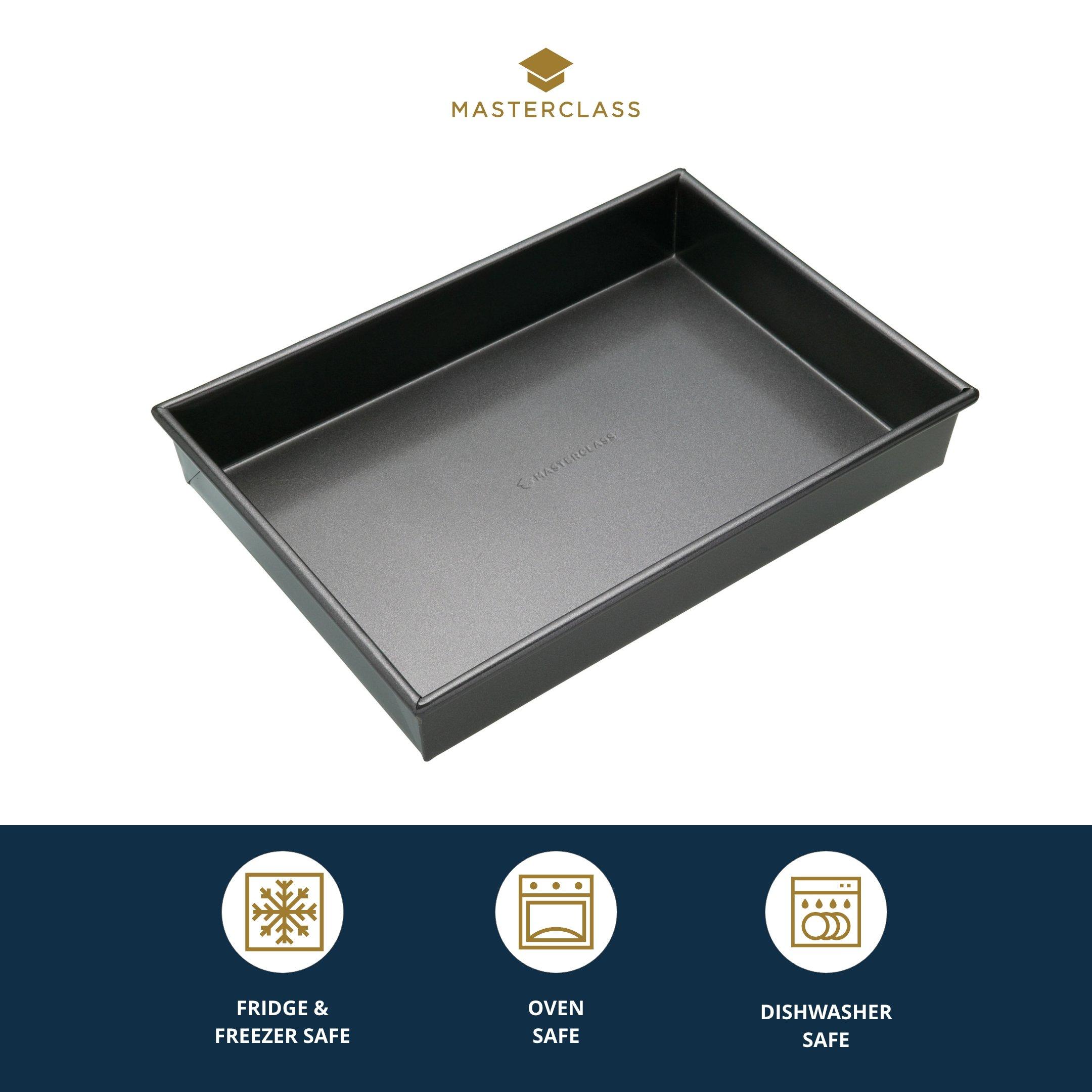 Grey - MasterClass - MasterClass Non-Stick Rectangular Deep Pan - 4