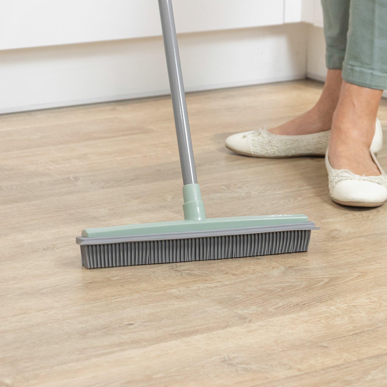 Grey - JVL - JVL Rubber Broom - Grey - 11