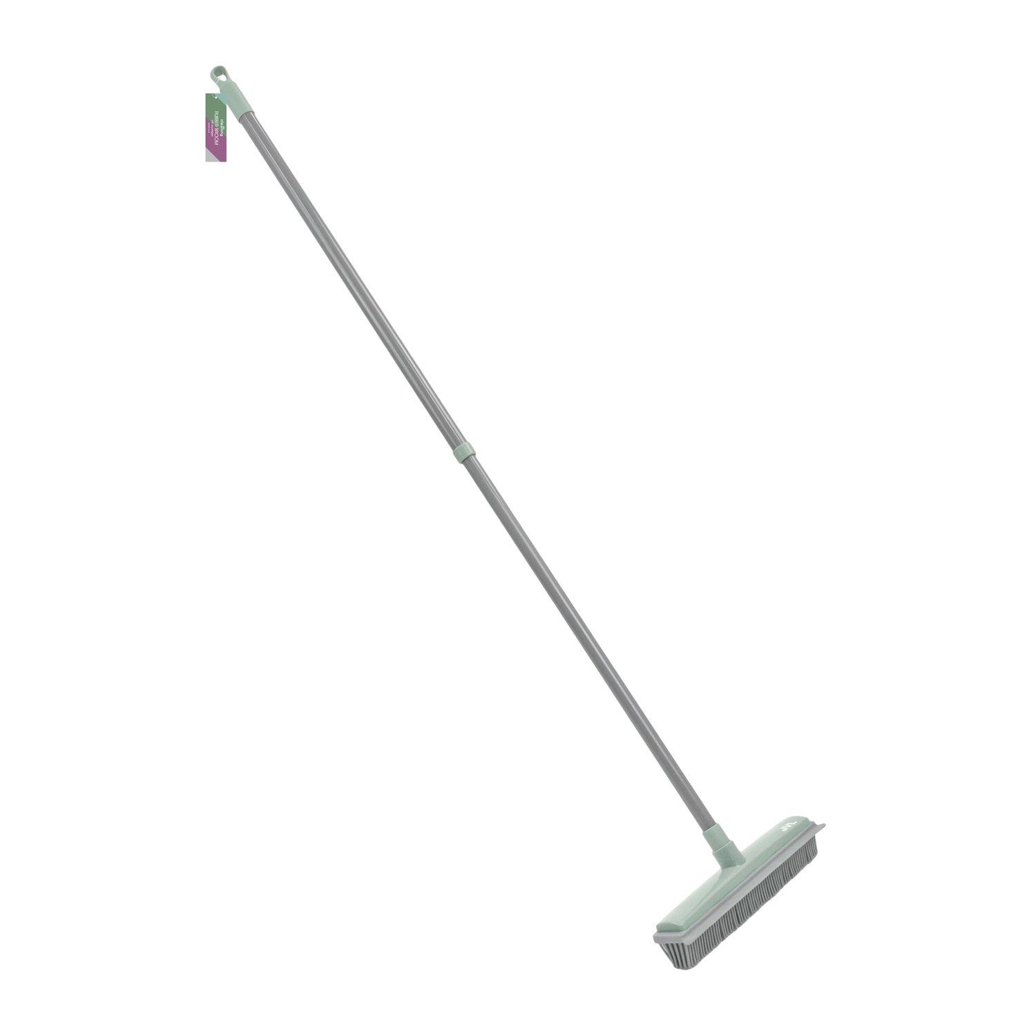 Grey - JVL - JVL Rubber Broom - Grey - 6