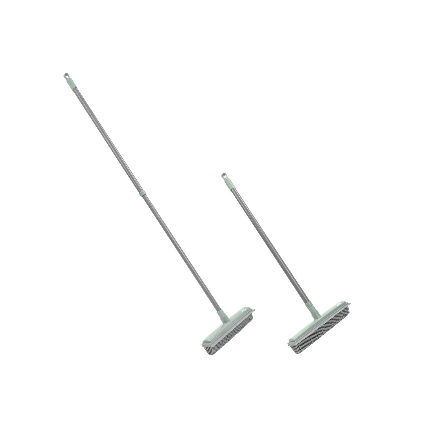 Grey - JVL - JVL Rubber Broom - Grey - 7