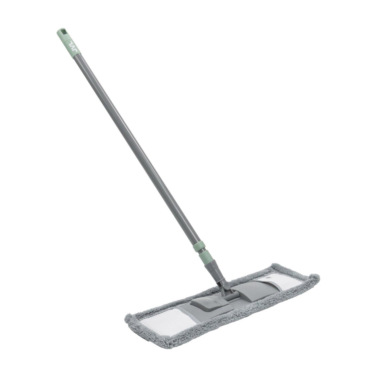 Grey - JVL - JVL Extended Microfibre Mop + 2 Replacement Heads - 3