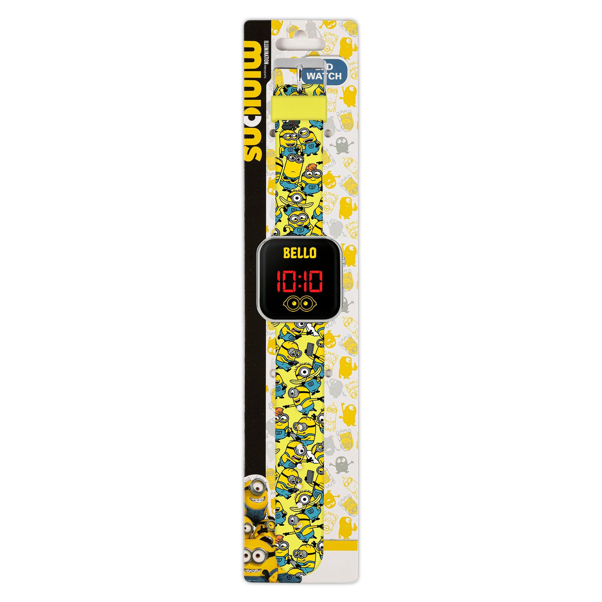 Yellow - Minions - Minions LED Silicone Strap Watch - 4