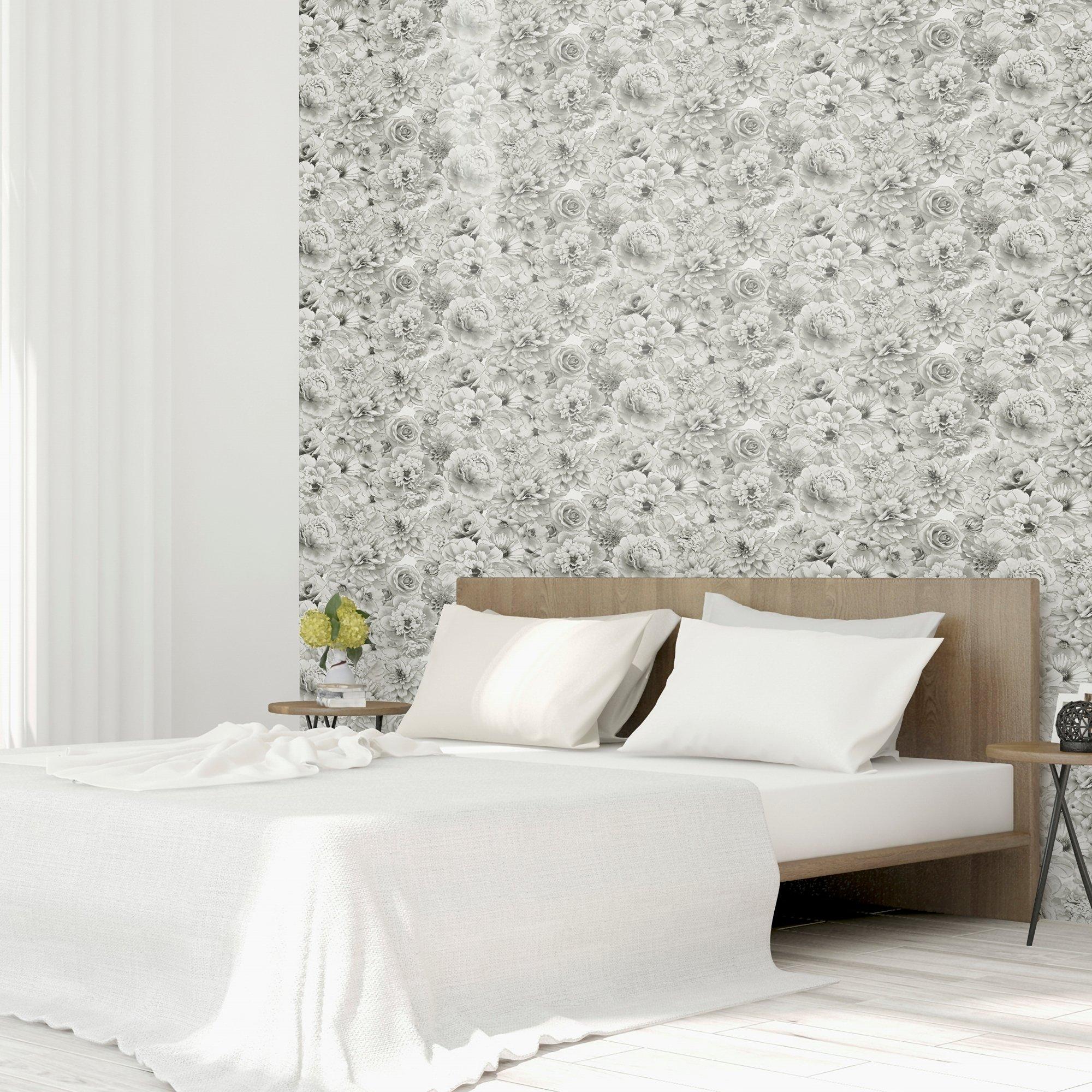 Grey - Arthouse - Glitter Bloom Silver sw12 - 13