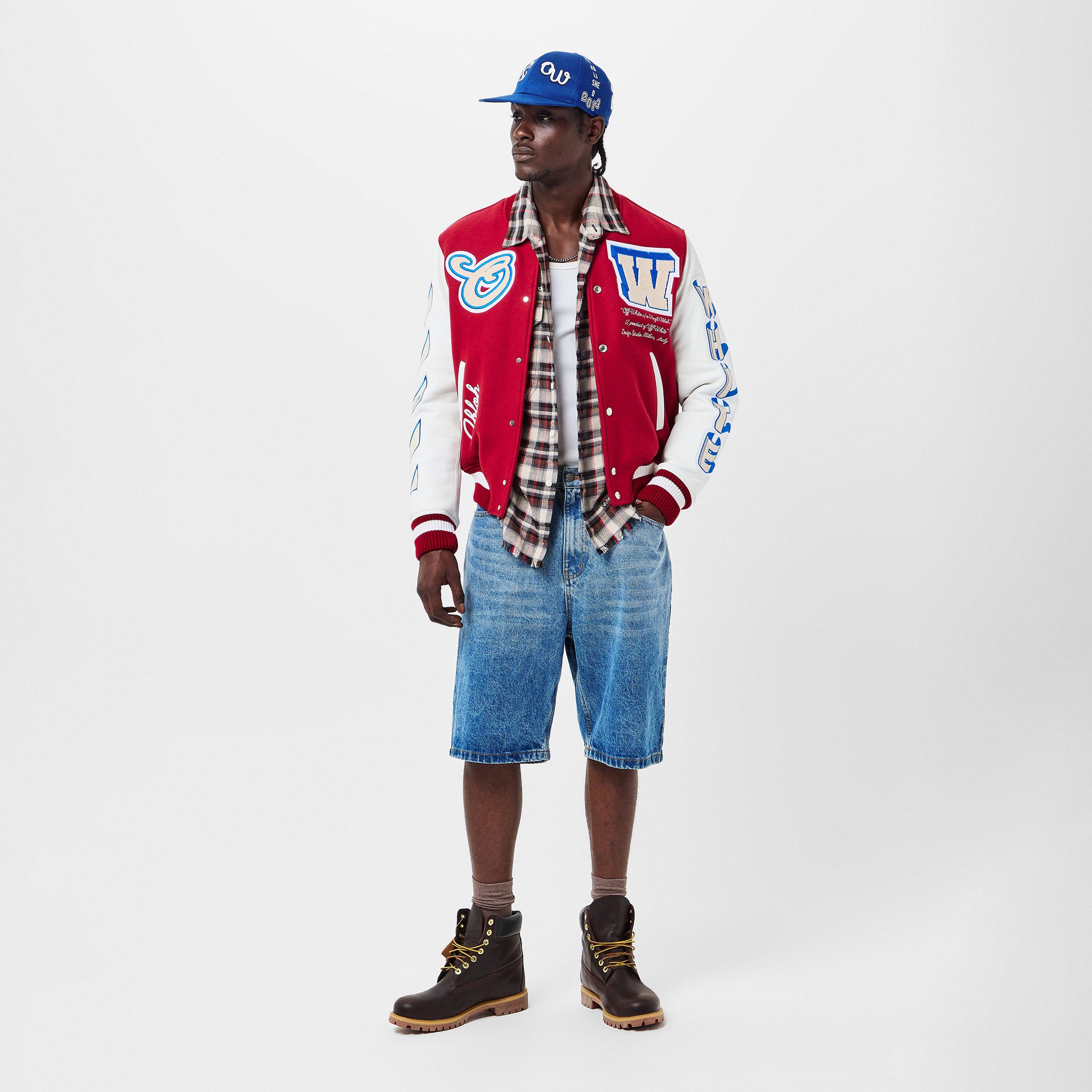 Blue/White - Off White - Men's Baseball Cap - 5