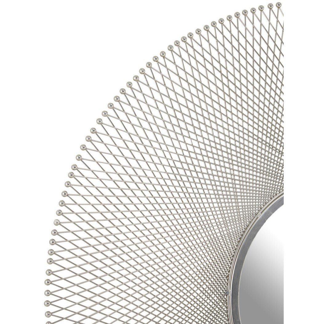 Silver - Premier Housewares - Templar Large Round Wall Mirror - 2