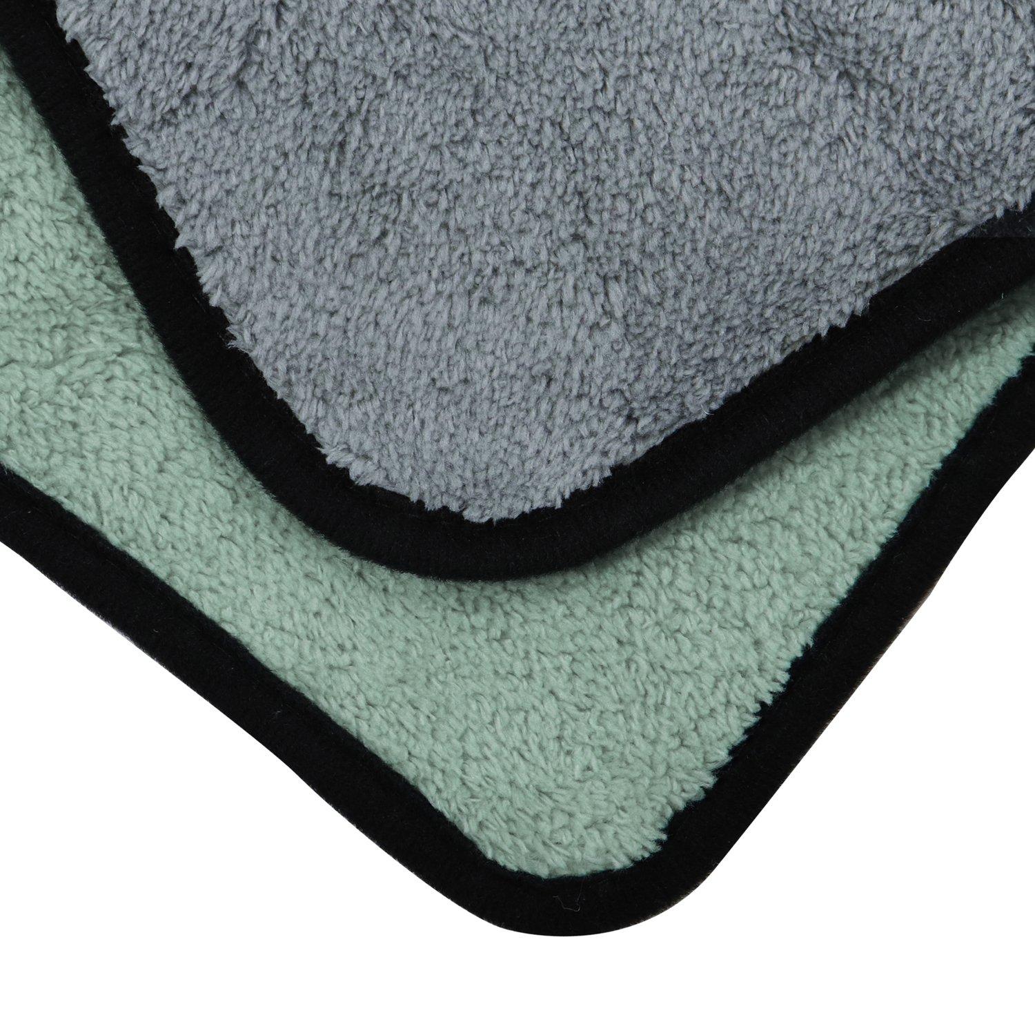Grey - JVL - JVL Microfibre Cloth - Grey/Green - 2