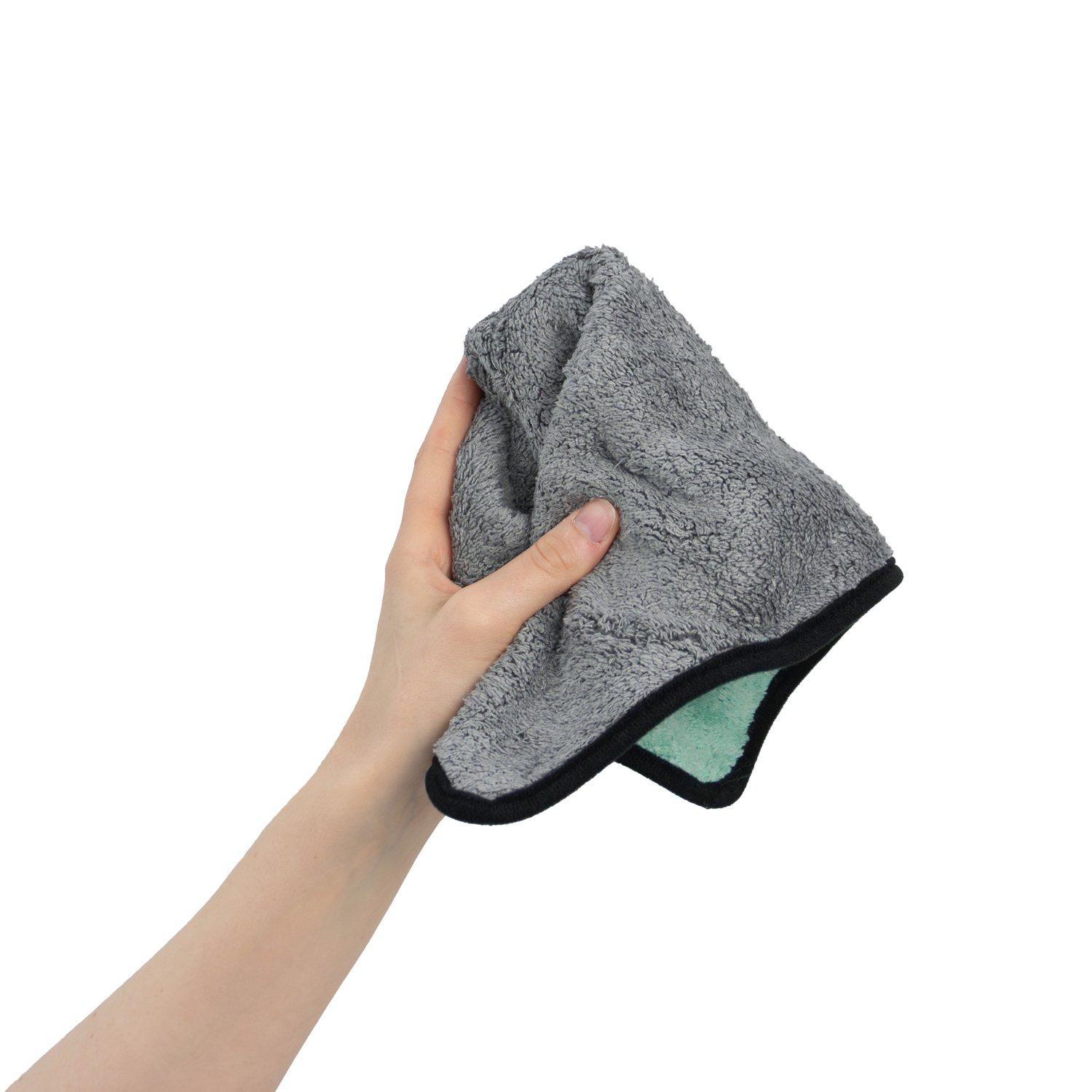 Grey - JVL - JVL Microfibre Cloth - Grey/Green - 4