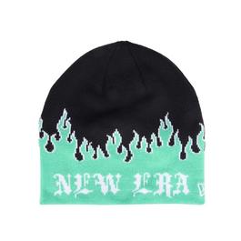 New Era Flame Skull Knit Beanie