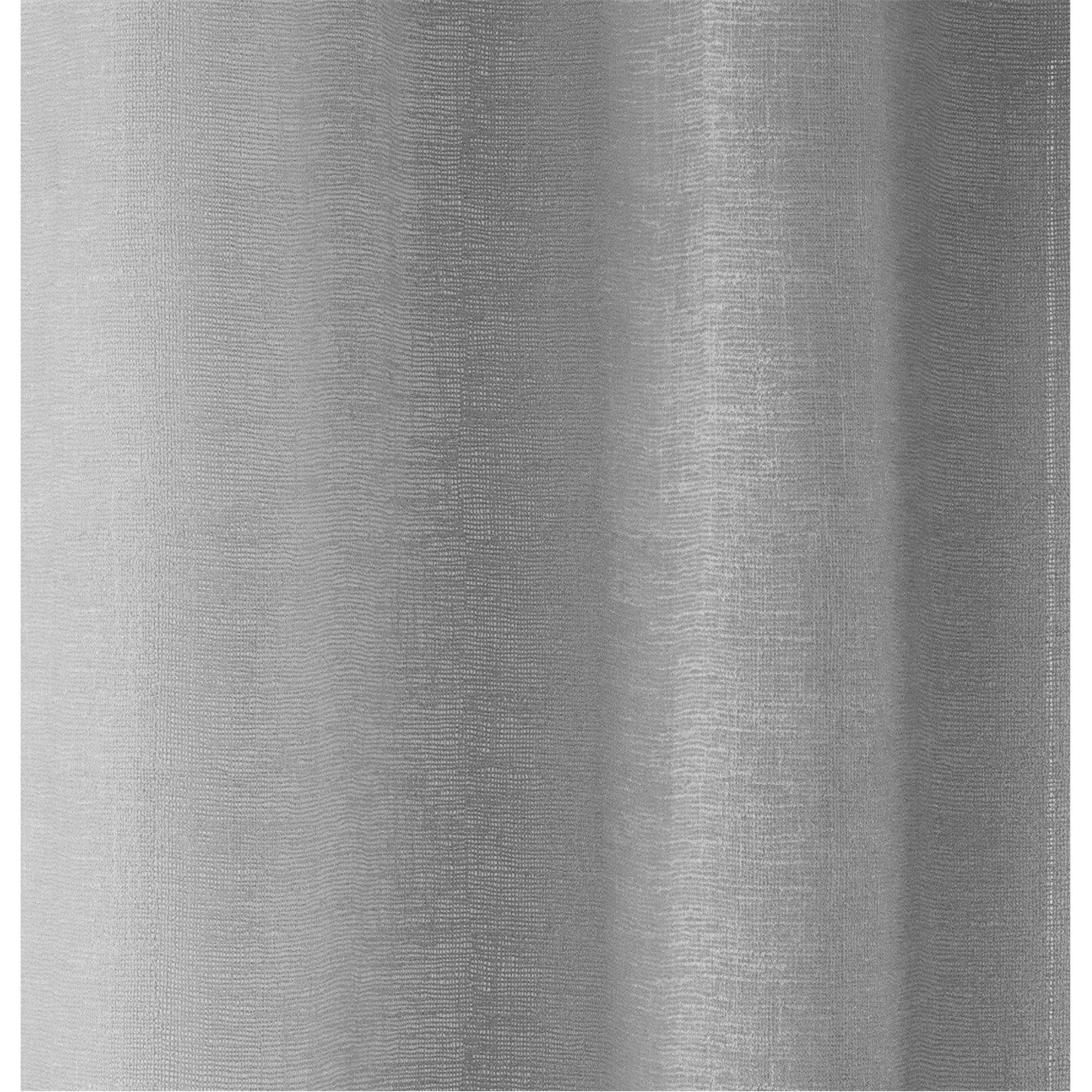Silver - Tyrone Textiles - Rhodes Linen-Look Sheer Voile Panels - Pair - 2