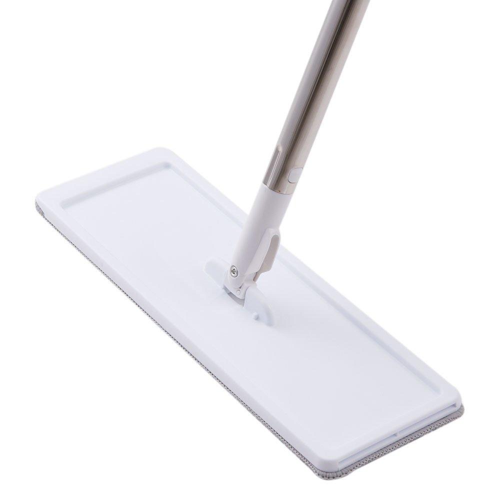 Grey & White - LIFE IDEAS - Wet & Dry Flat Mop Set with 3 Pads - 8