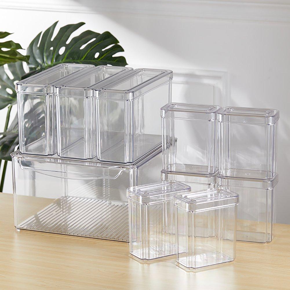 Clear2 - LIFE IDEAS - Set of 10 Fridge Storage Containers - 2