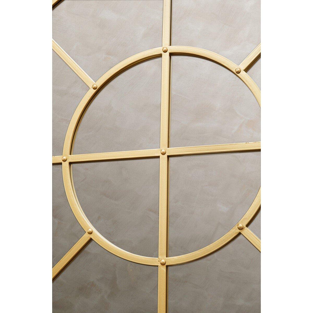 Clear Gold - Premier Housewares - Descartes Gold Finish Round Wall Mirror - 3