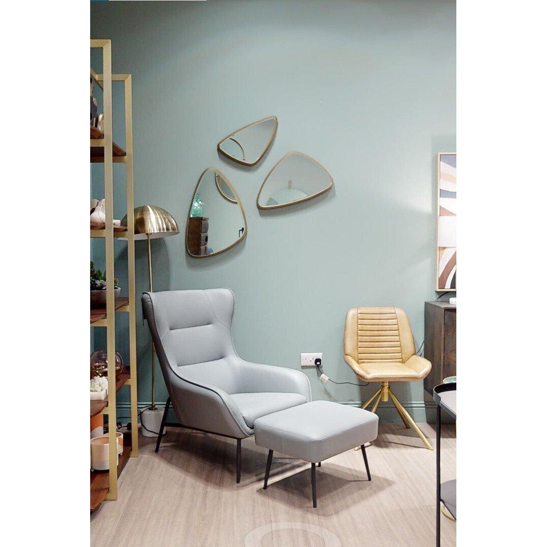 Clear Gold - Premier Housewares - Torino Medium Triangular Wall Mirror - 2