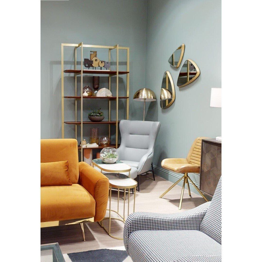 Clear Gold - Premier Housewares - Torino Medium Triangular Wall Mirror - 10