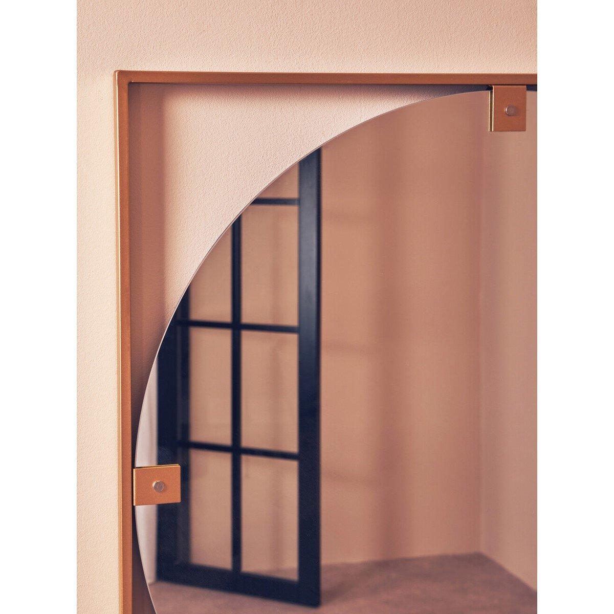 Gold - Premier Housewares - Matera Gold Square Wall Mirror - 2