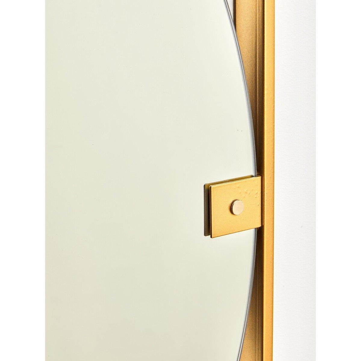 Gold - Premier Housewares - Matera Gold Square Wall Mirror - 4